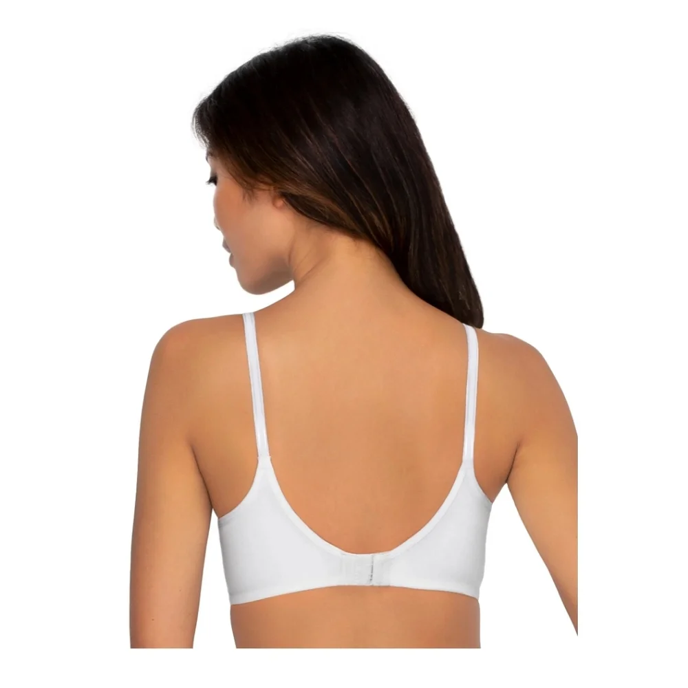 Fruit of the Loom White and Purple Bra Set NWT